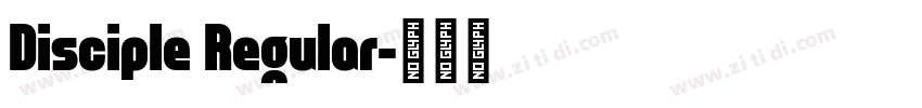 Disciple Regular字体转换